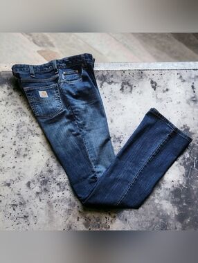 CARHARTT Vintage Y2K Bootleg Denim Jeans Size 32x34